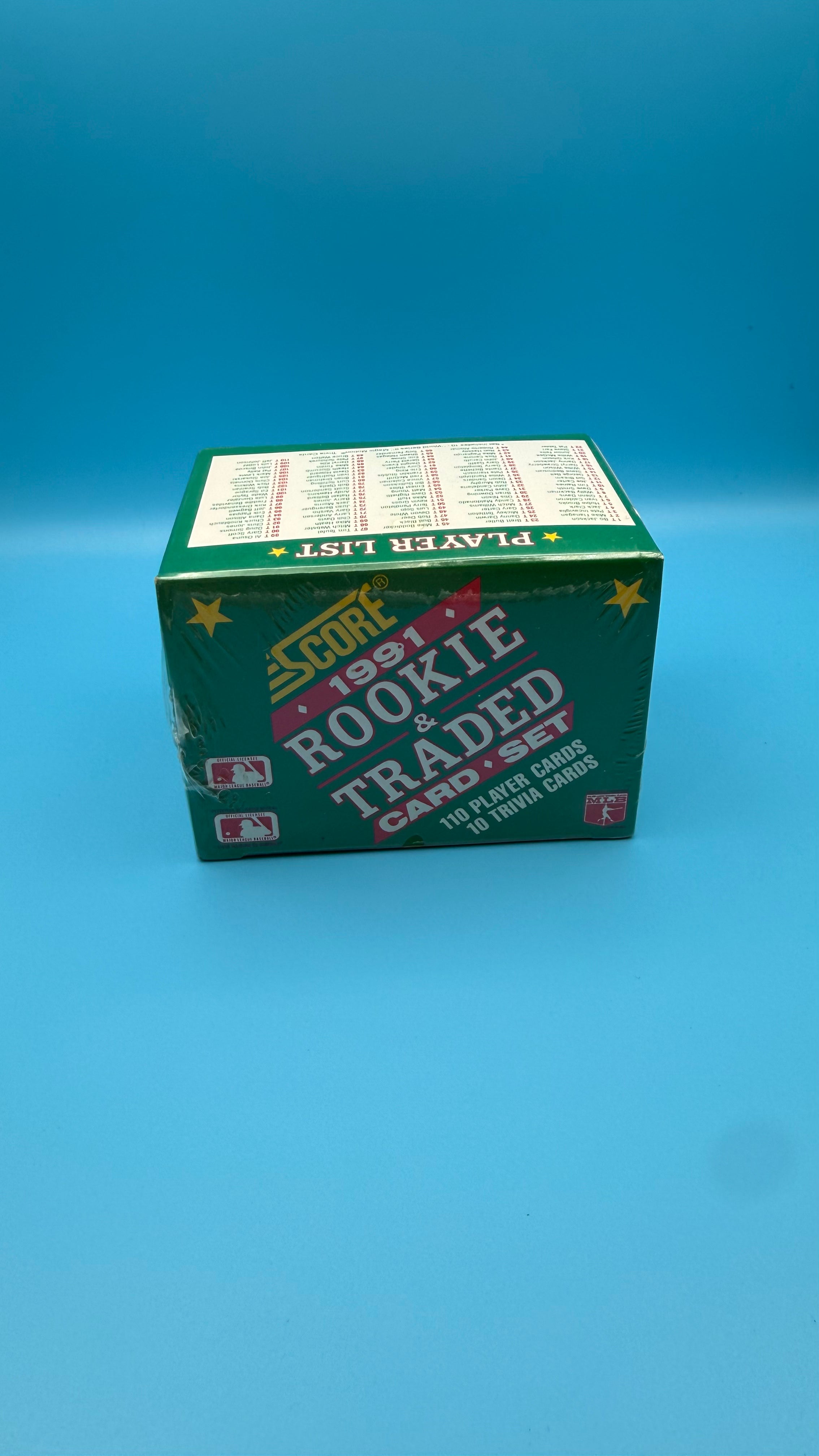 1991 Score MLB Rookie & Traded Factory Sealed Set – 110 Player Cards & 10 Magic Motion Cards