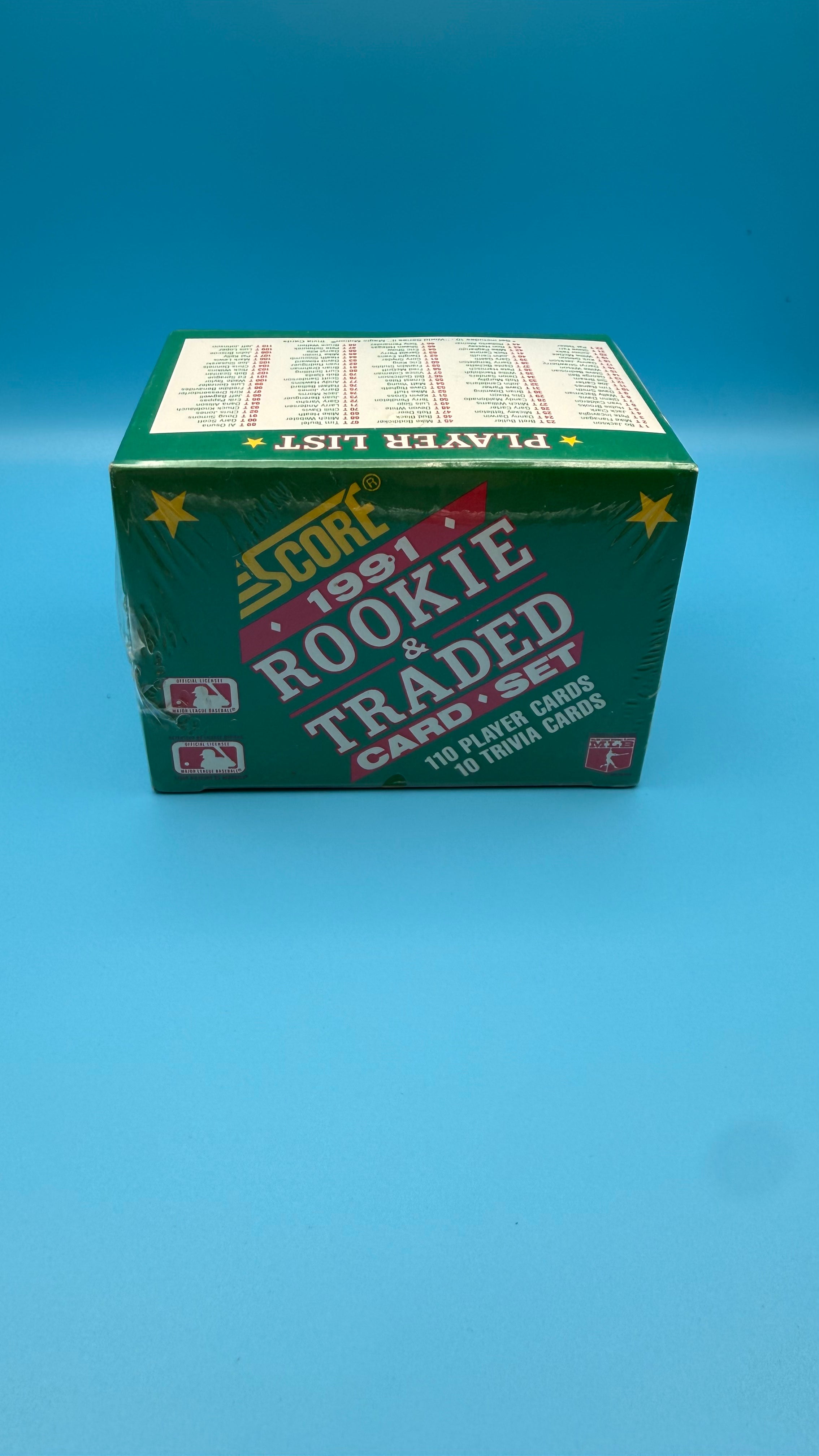 1991 Score MLB Rookie & Traded Factory Sealed Set – 110 Player Cards & 10 Magic Motion Cards